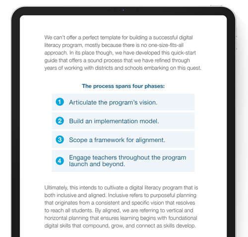 Table of Contents in Building a Digital Literacy Program that Nurtures Future-Ready Students